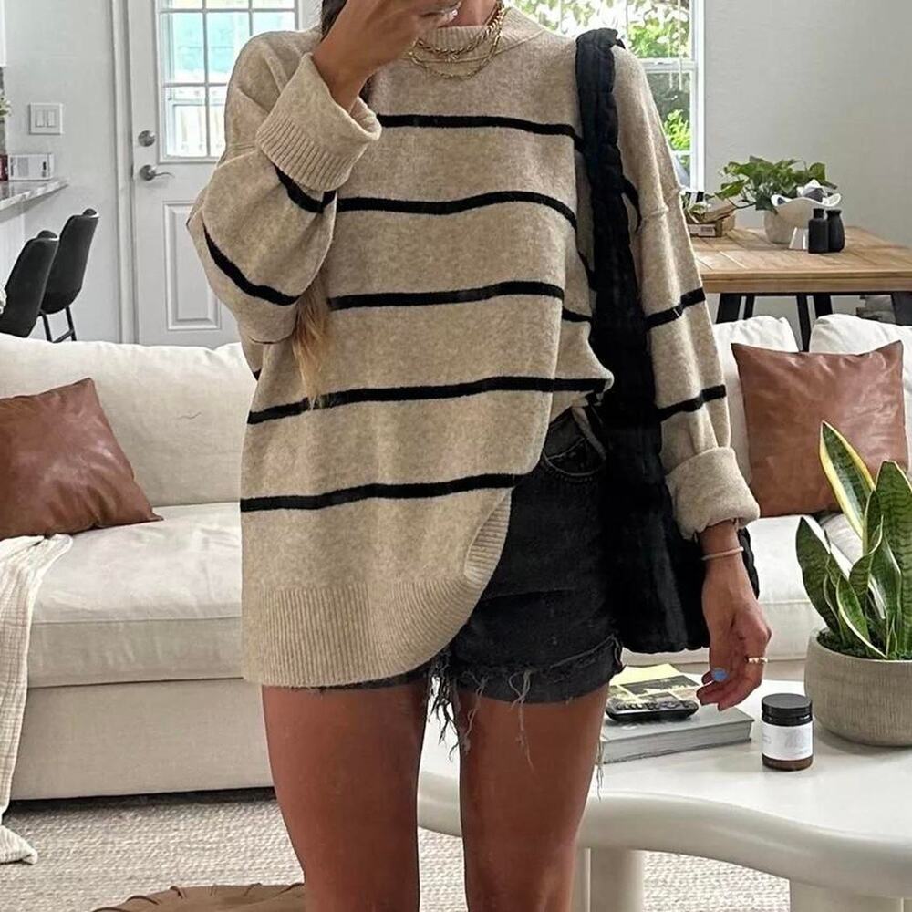 Aerie oversized soft striped sweater
